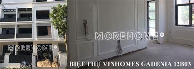 Thi công hoàn thiện nội thất biệt thự Vinhomes Gadenia 12B03